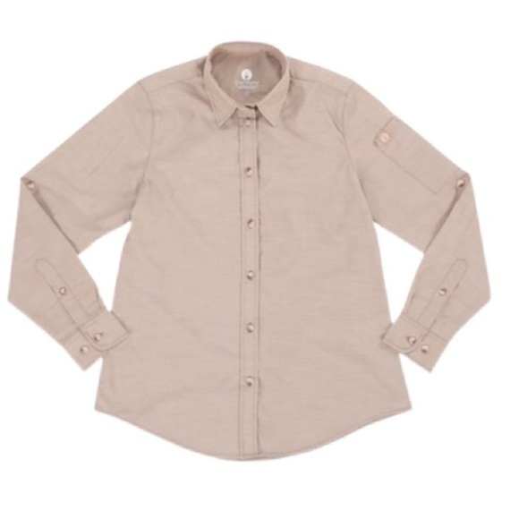 CHEF WORKS CHAMBRAY SHIRT LADIES SIZE SMALL - Picture 4 of 7